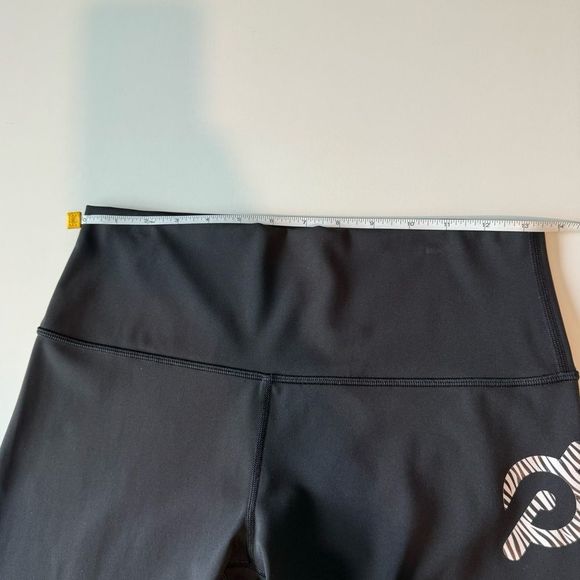 Lululemon X Peloton Wunder Under High Rose Crop Legging Black size 10 - Picture 9 of 12
